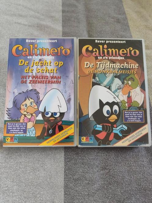 Calimero en z'n vriendjes vhs tapes.retro, verzamelen.., Cd's en Dvd's, VHS | Kinderen en Jeugd, Zo goed als nieuw, Ophalen of Verzenden