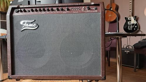 Uitstekende akoestische gitaarversterker en stem Fame AE 60, Muziek en Instrumenten, Versterkers | Bas en Gitaar, Gebruikt, Gitaar