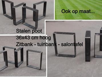 Bankpoten 36x43 cm hoog - OOK OP MAAT - zitbank - banken beschikbaar voor biedingen