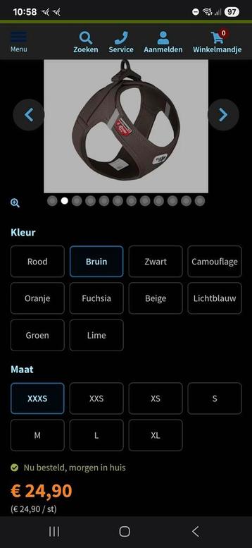 Hond Curli harnassen maat xxs / xs / s beschikbaar voor biedingen