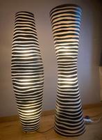 Zebra lampen 2 stuks, Huis en Inrichting, Ophalen, Zo goed als nieuw, Kunststof