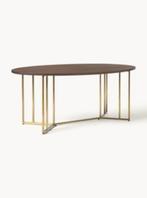 Ovale eettafel van mangohout te koop, Ophalen, 50 tot 100 cm, 150 tot 200 cm, Zo goed als nieuw