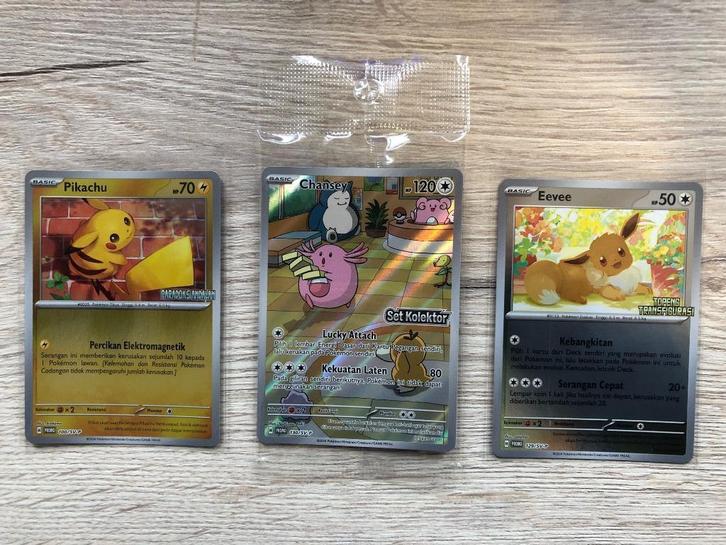 Pokemon Indonesia Promo set (stamped) limited edition!, Hobby en Vrije tijd, Verzamelkaartspellen | Pokémon, Nieuw, Meerdere kaarten