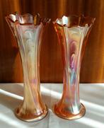 Carnival Glass freefold goudsbloemvazen., Ophalen