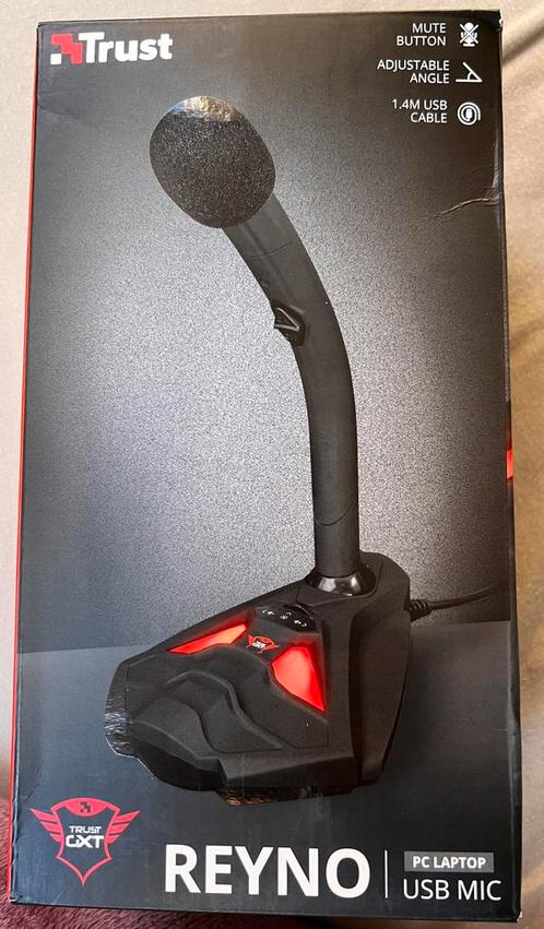 Trust GXT 211 Reyno. USB microfoon., Computers en Software, Headsets, Zo goed als nieuw, Bedraad, Ophalen