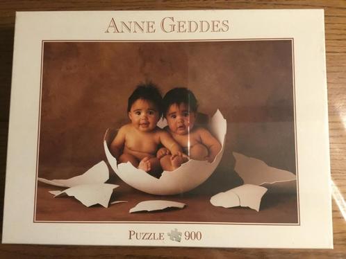 Puzzel Blatz 900 stukjes Anne Geddes 2 babies in eierschaal, Hobby en Vrije tijd, Denksport en Puzzels, Nieuw, Legpuzzel, 500 t/m 1500 stukjes