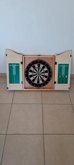 Dartkast met dartbord plus dartbord mission samurai+d pijlen, Sport en Fitness, Darts, Ophalen, Zo goed als nieuw, Dartbord