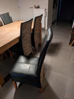 Eettafel en stoelen, Huis en Inrichting, Tafels | Eettafels, Ophalen, Zo goed als nieuw, Vijf personen of meer, 150 tot 200 cm