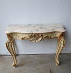 Mooi sidetable barok stijl met echte marmer, Huis en Inrichting, Ophalen, Zo goed als nieuw