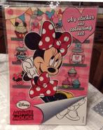 Minnie Mouse sticker/kleurboek+ wasco krijtjes+verf., Mickey Mouse, Enlèvement ou Envoi, Stylo, Crayon ou Feutre, Neuf