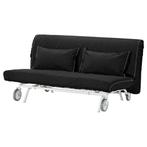 Canapé-lit IKEA denim noir, 150 tot 200 cm, Minder dan 75 cm, Rechte bank, Gebruikt