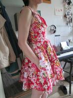 Retro bloemen jurk, Kleding | Dames, Overige kleuren, Zo goed als nieuw, Lindy Bop, Boven de knie