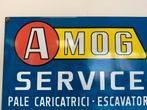 AMOG Service emaille reclamebord, Verzamelen, Ophalen of Verzenden, Gebruikt, Reclamebord