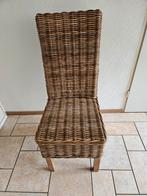 6 eettafelstoelen rotan., Ophalen, Zo goed als nieuw