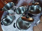 Casseroles AMC inox 18 10, Enlèvement, Utilisé, Inox, Ensemble de casseroles