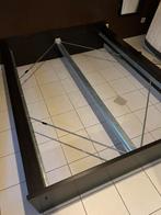 2m x 1m40  tweepersoonsbed, Huis en Inrichting, Slaapkamer | Bedden, Ophalen, Gebruikt, Bruin, Tweepersoons