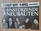 Concert poster Einsturzende Neubauten vooruit Gent, Verzamelen, Ophalen of Verzenden