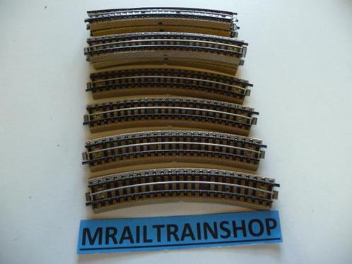 3600A1/1 MARKLIN HO - 10 x GEBOGEN RAILS/VOIES COURBES, Hobby en Vrije tijd, Modeltreinen | H0, Zo goed als nieuw, Rails, Wisselstroom