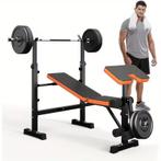 Nieuwe verstelbare gewichtbank met squatrek, Sport en Fitness, Ophalen of Verzenden, Nieuw, Benen