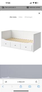 IKEA bedbank HEMNES wit, Huis en Inrichting, Ophalen, Eenpersoons, Zo goed als nieuw, 80 cm