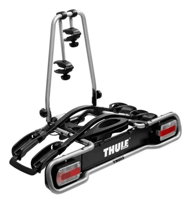 THULE kantelbaar en afsluitbaar fietsenrek - Nieuwstaat, Auto diversen, Fietsendragers, Nieuw, Trekhaakdrager, 2 fietsen, Brede banden