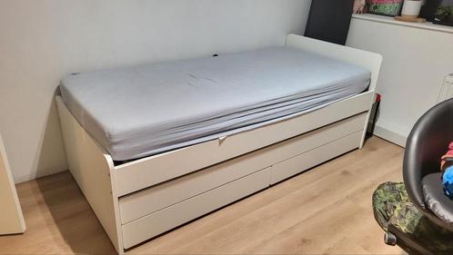 Wit bed Ikea 200x90, Huis en Inrichting, Slaapkamer | Bedden, Wit, Ophalen