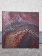 Abstract Modern Acryl canvas 40*40cm - rood, Ophalen of Verzenden