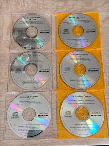 Lot 6 CD's : Romance in Classic + The Great Piano Concertos beschikbaar voor biedingen