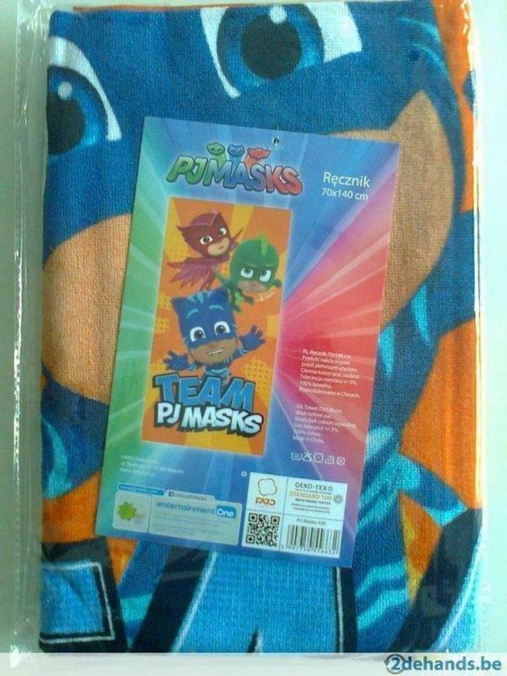 Team PJ Masks-Strandlaken-Handdoek-70x140-nieuw/sealed, Huis en Inrichting, Badkamer | Badtextiel en Accessoires, Nieuw, Handdoek