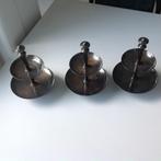 3 etagères in Duits hotel zilver, Antiek en Kunst, Ophalen, Zilver