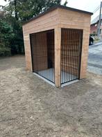 Metalen hek 1m en hek 2m met poort voor hondenkennel., Doe-het-zelf en Bouw, Ophalen, Zo goed als nieuw, Overige metalen