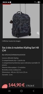 Cartable Kipling avec roulettes, Enlèvement, Neuf