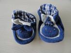 Donkerblauw/witte sloefjes met konijntjes, maat 2J, Ophalen, Zo goed als nieuw, Jongetje of Meisje, Slofjes