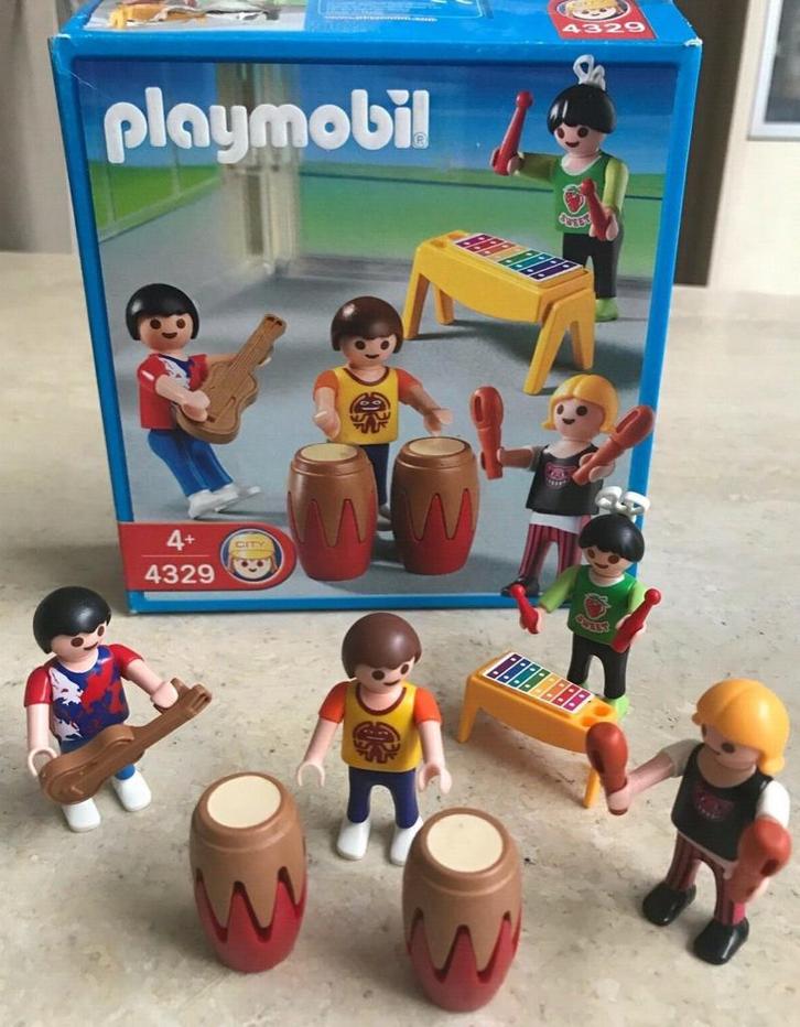 JEU PLAYMOBIL - "ENFANTS ET INSTRUMENTS DE MUSIQUE" - 4329, Kinderen en Baby's, Speelgoed | Playmobil, Gebruikt, Complete set