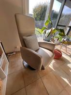 Relaxzetel elektrisch in samoa leder, Ophalen, Gebruikt, 75 tot 100 cm, Metaal