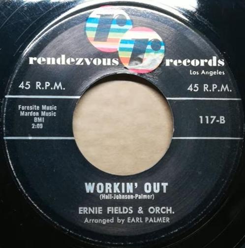 Ernie Fields Orchestra ‎– Workin' Out '' Popcorn ", CD & DVD, Vinyles | Jazz & Blues, Comme neuf, Jazz, 1940 à 1960, Autres formats