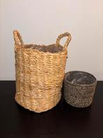 Bloempot Rotan & Zeegras, Ophalen, Zo goed als nieuw