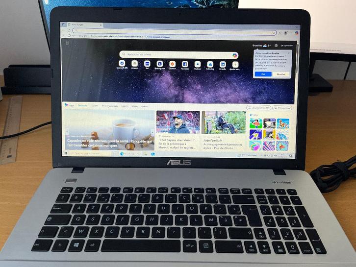 Laptop Asus R752L 17", Computers en Software, Windows Laptops, Zo goed als nieuw, 17 inch of meer, SSD, 8 GB, Azerty, Ophalen of Verzenden