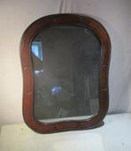 Beau miroir en bois antique lourd - 77x59, Enlèvement ou Envoi