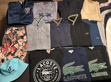 Lot merkkleding : Lacoste, Lyle and Scott, Fred Perry, … beschikbaar voor biedingen