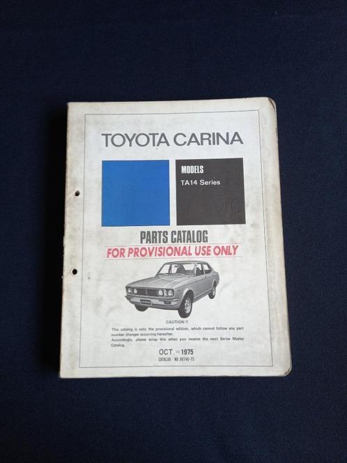 Manuel de pièces Toyota Carina (TA14), Autos : Divers, Modes d'emploi & Notices d'utilisation, Enlèvement ou Envoi