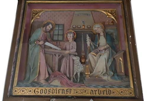 retabel alois de beule Zele 1861 1935 christelijk beeld, Antiek en Kunst, Kunst | Beelden en Houtsnijwerken, Ophalen
