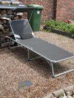 Opvouwbare ligstoel met zonnescherm, Tuin en Terras, Ophalen, Zo goed als nieuw, Aluminium