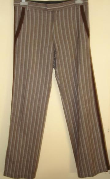 PS Paul Smith pantalon 32 marron beige rayé, PS Paul Smith, Comme neuf, Brun, Taille 48/50 (M)