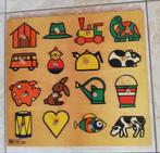 Grote houten insteekpuzzel met nopjes, Enlèvement, Utilisé, En bois