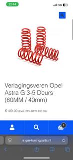 Opel astra g verlagingsveren, Ophalen, Nieuw, Opel