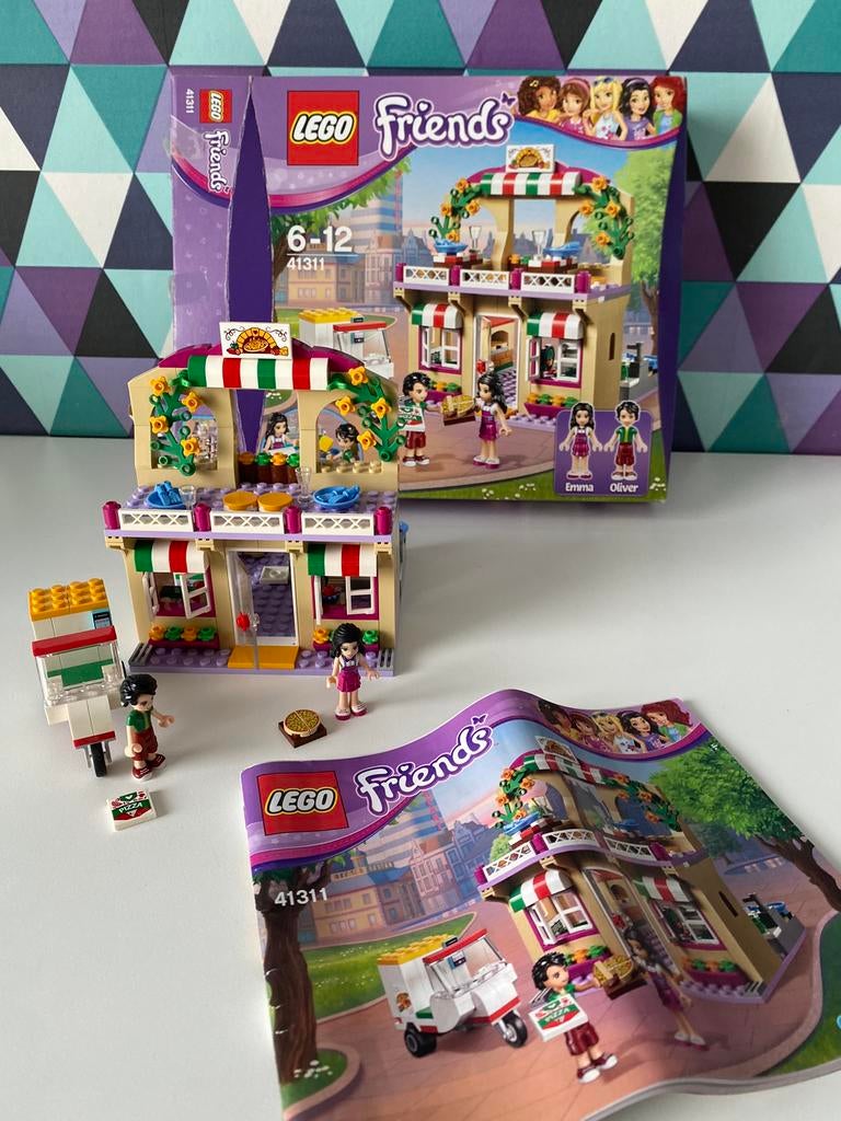 41311 Heartlake Pizzeria, Lego, Friends, Comme neuf, Accessoires inclus