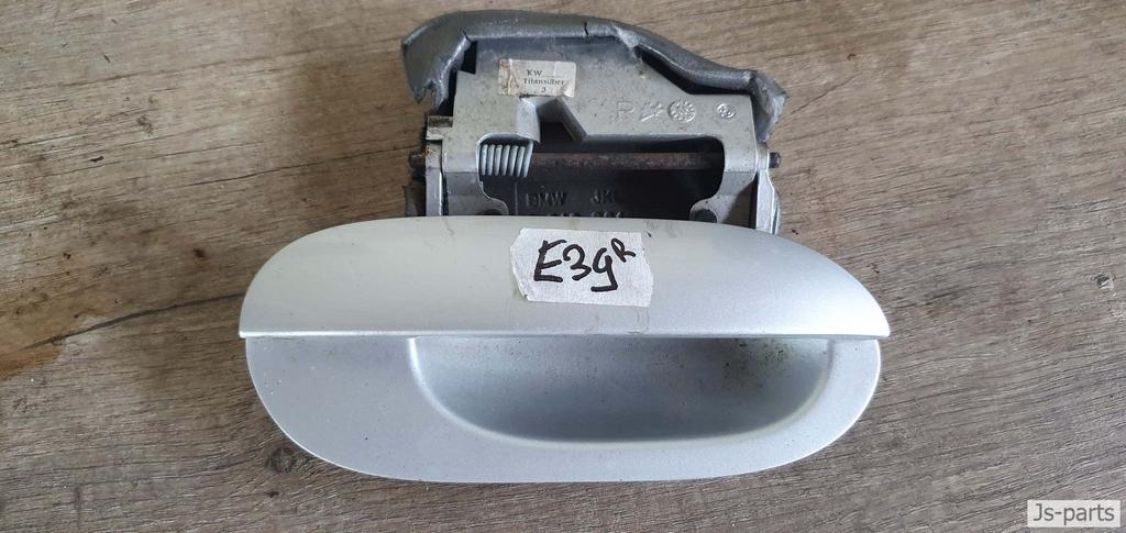 Deurgreep rechts buiten titan silber BMW 5-serie E39, -, Utilisé, Porte, -