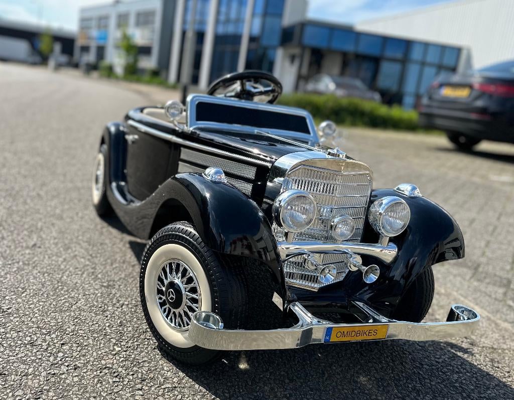 Accuvoertuigen Mercedes-Benz Typ 540K 12v metallic zwart, Bl, Kinderen en Baby's, Speelgoed | Buiten | Accuvoertuigen, Nieuw, Ophalen of Verzenden