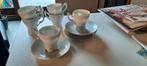 6 sachets à moka avec soucoupe, Enlèvement, Comme neuf, Porcelaine, Tasse et/ou soucoupe